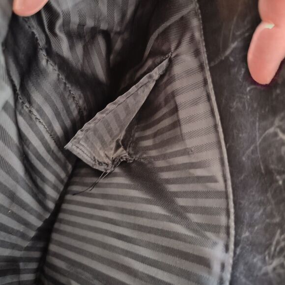 Tumi Alpha Tpass Black Expandable Leather Briefcase Carryon Bag Strap - Picture 13 of 15